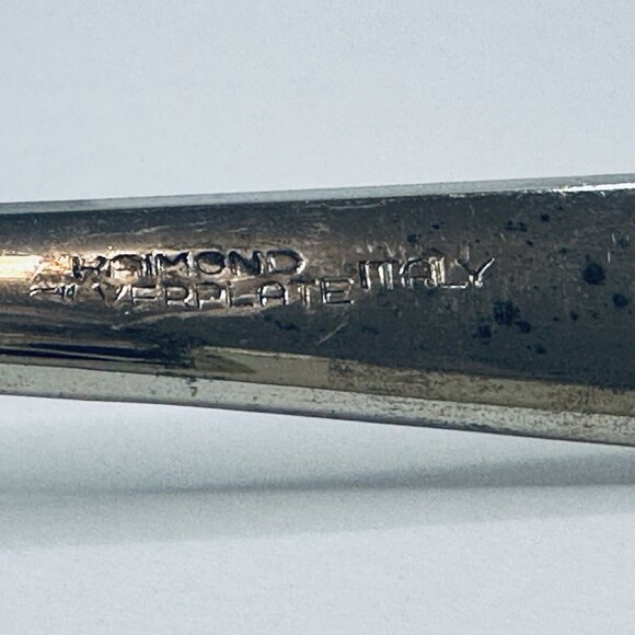 Raimond Silverplate Italy 9" Salad Serving Set Fork & Spoon Vintage - Picture 11 of 12